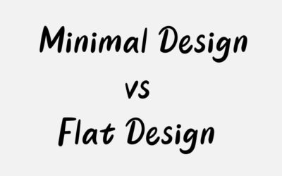 What are the differences between minimal and flat designs?